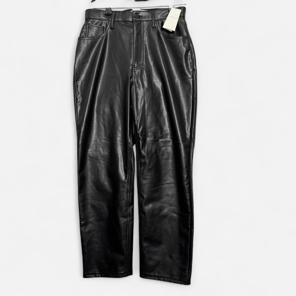Matrix 90s Vegan Faux Leather Ankle Straight Sz 28‎ High Rise NWT